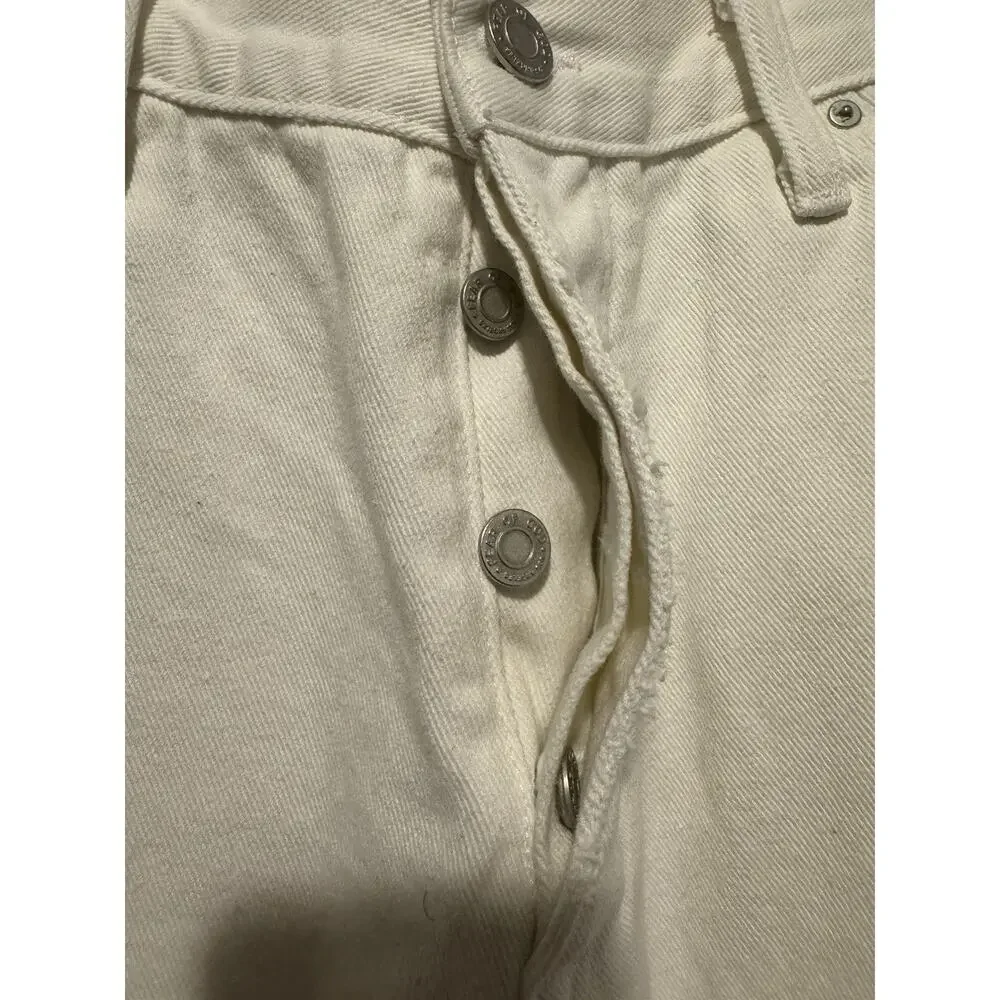 EUC Fear of God Fourth Collection White Skinny Jeans